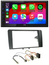 JVC Bluetooth USB MP3 2DIN DAB Autoradio für Audi A3 8P 2003-2006 ISO
