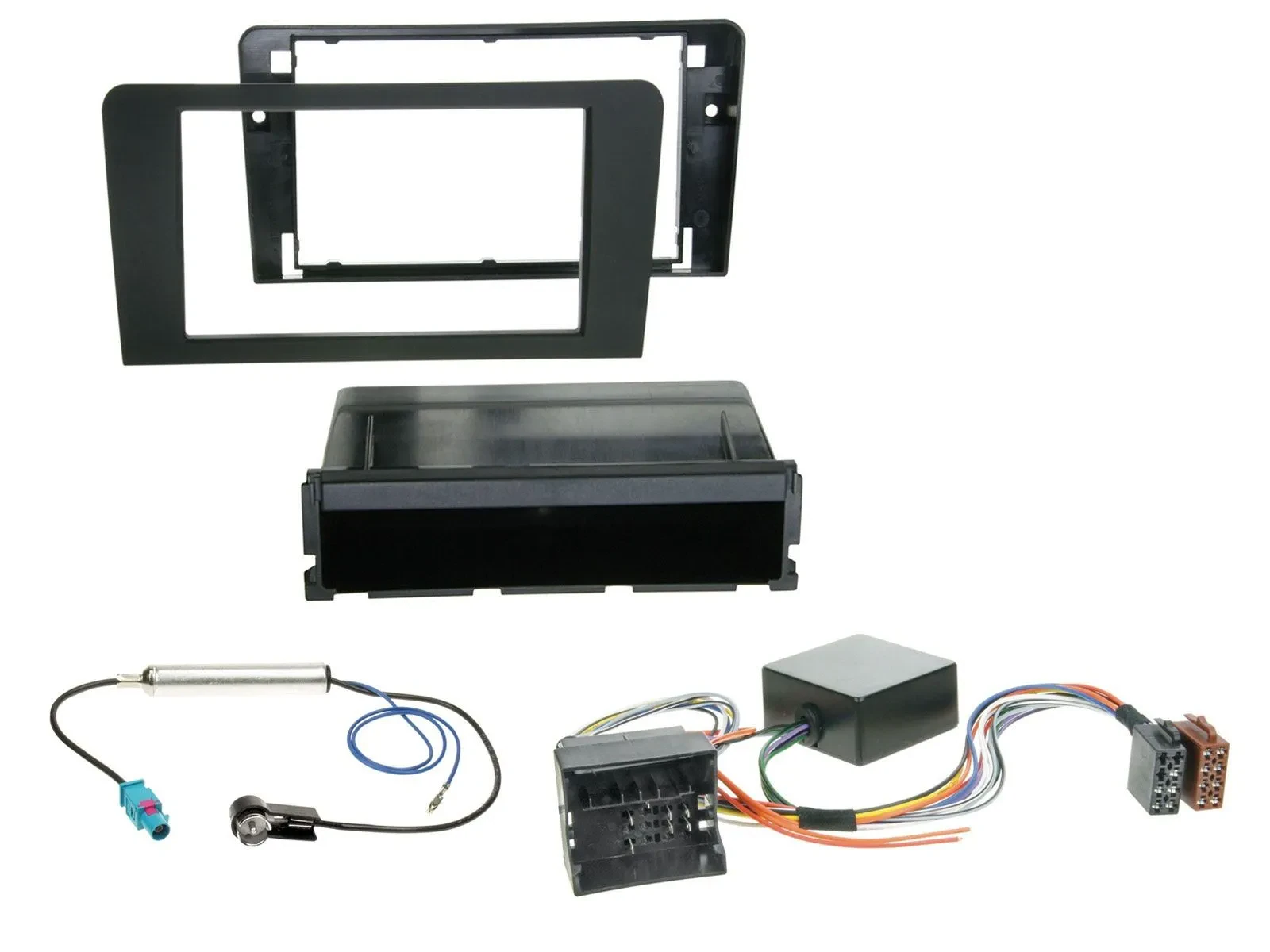 Einbauset DIN Autoradio für Audi A3 8P 06-12 Symphony Infinity Aktivsystem