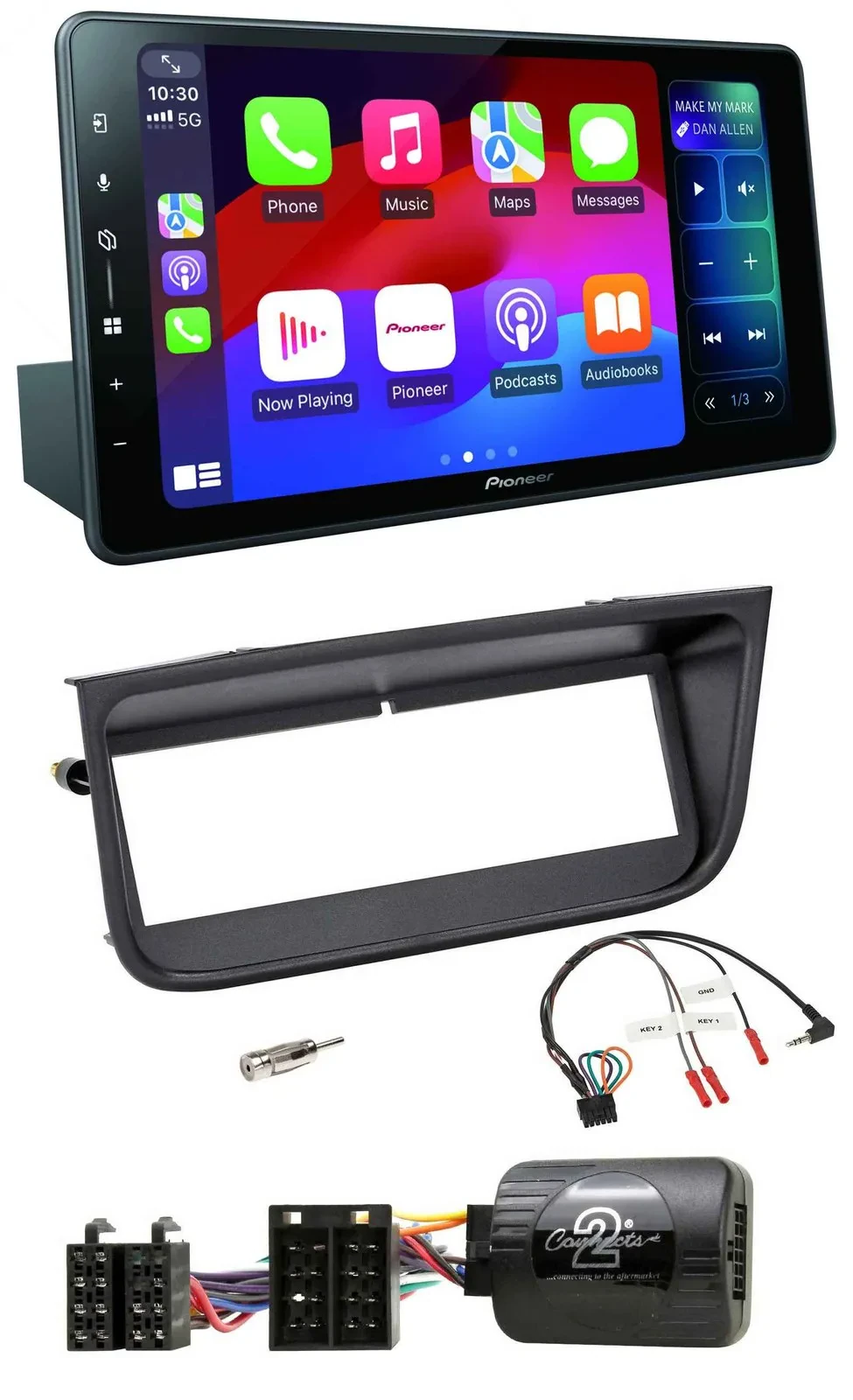 Pioneer Bluetooth DAB Lenkrad USB Autoradio für Peugeot 406 2002-2005