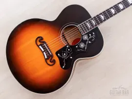 Б/У Акустическая гитара Gibson J-200 Jumbo винтажный санберст, фигурный клён, 1995, с кейсом