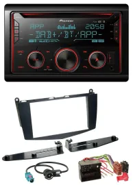 Автомагнитола для Mercedes C-Class 2007–2011 Pioneer 2DIN, DAB, Bluetooth, USB, CD