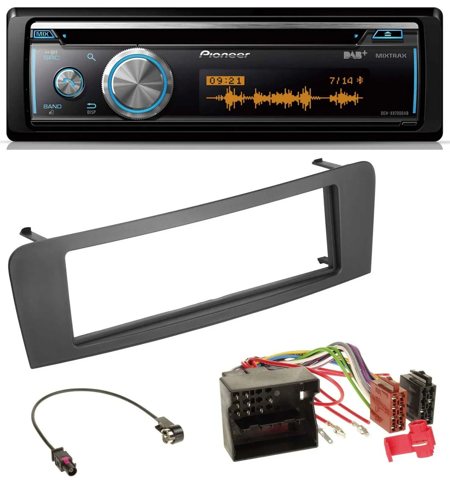 Pioneer MP3 DAB USB CD Bluetooth Autoradio für Mercedes A-Klasse W176 B-Klasse W