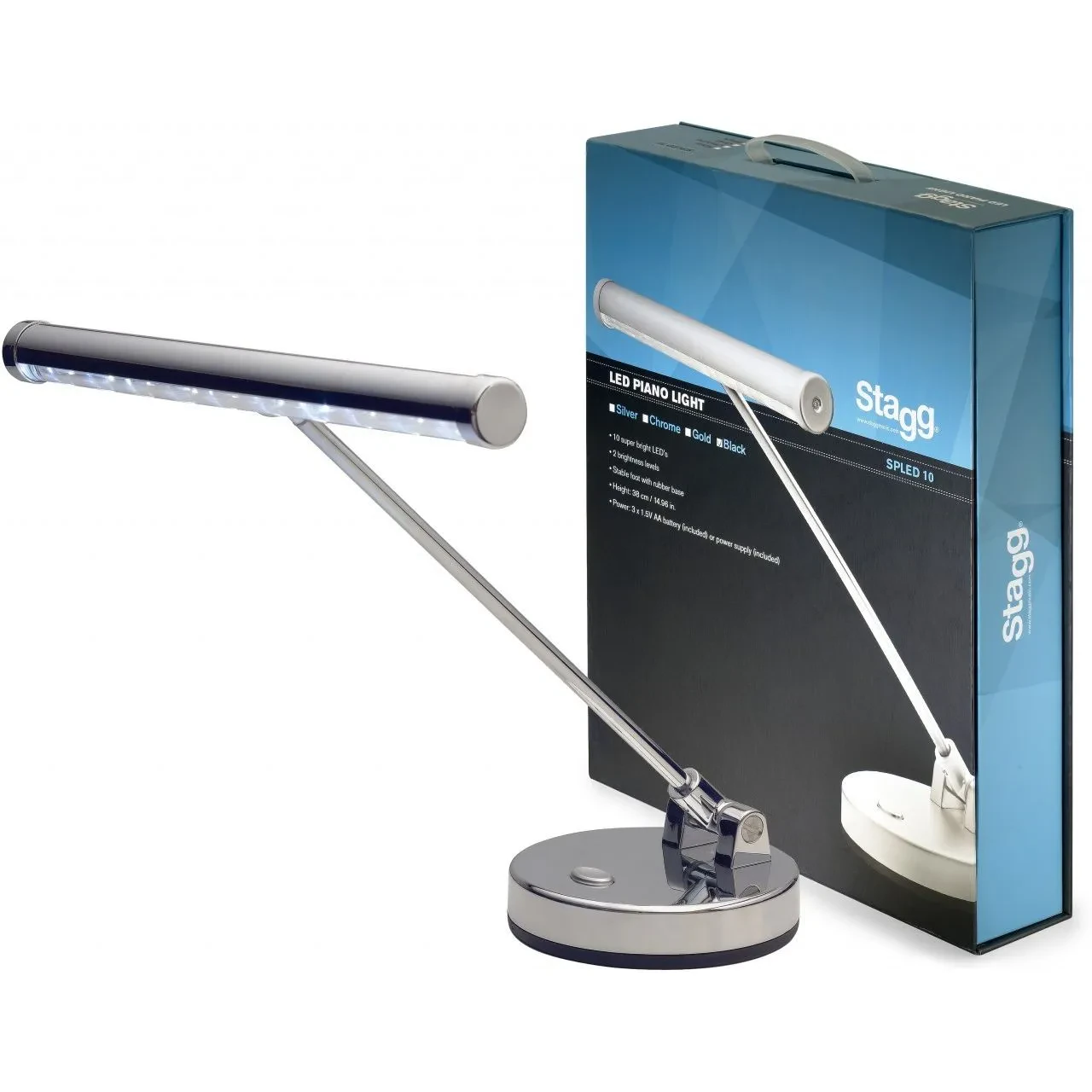 Подсветка для клавишных Stagg SPLED 10-2 Chrome