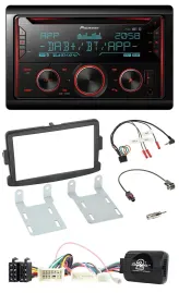 Pioneer 2DIN DAB Lenkrad Bluetooth USB CD Autoradio für Dacia Sandero ab 2013 sc