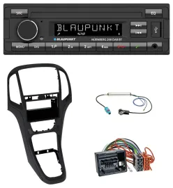 Автомагнитола для Opel Astra J Blaupunkt USB, DAB, MP3, Bluetooth, чёрный перламутровый