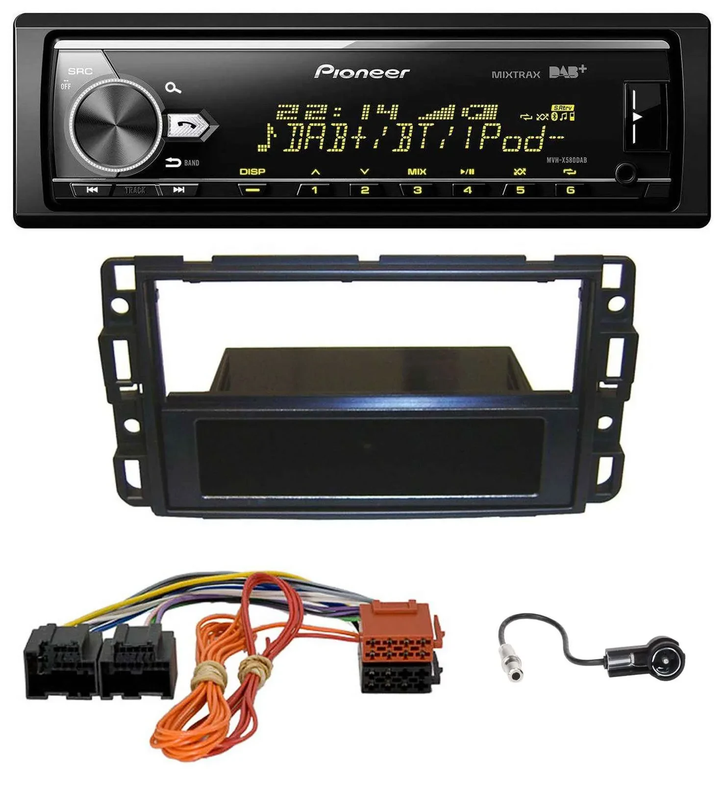 Pioneer Bluetooth USB DAB MP3 Autoradio für Cadillac BLS (2006-2010)