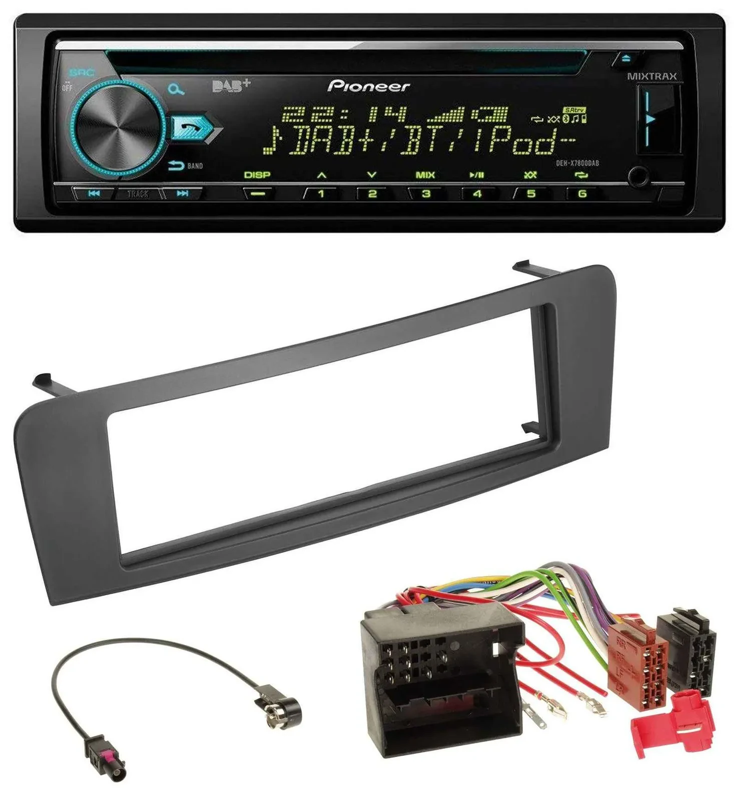 Pioneer DAB MP3 CD USB Bluetooth Autoradio für Mercedes A-Klasse W176 B-Klasse W