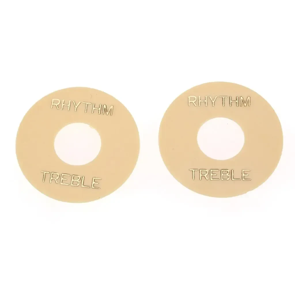 Накладка для переключателя гитары Musiclily MX1584CR-2 Treble/Rhythm, кремовая (2 шт.)