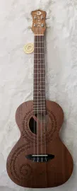 Luna Guitars Maluhia Peace Sign Tenor Ukulele Satin Natural Finish, UKE MALU