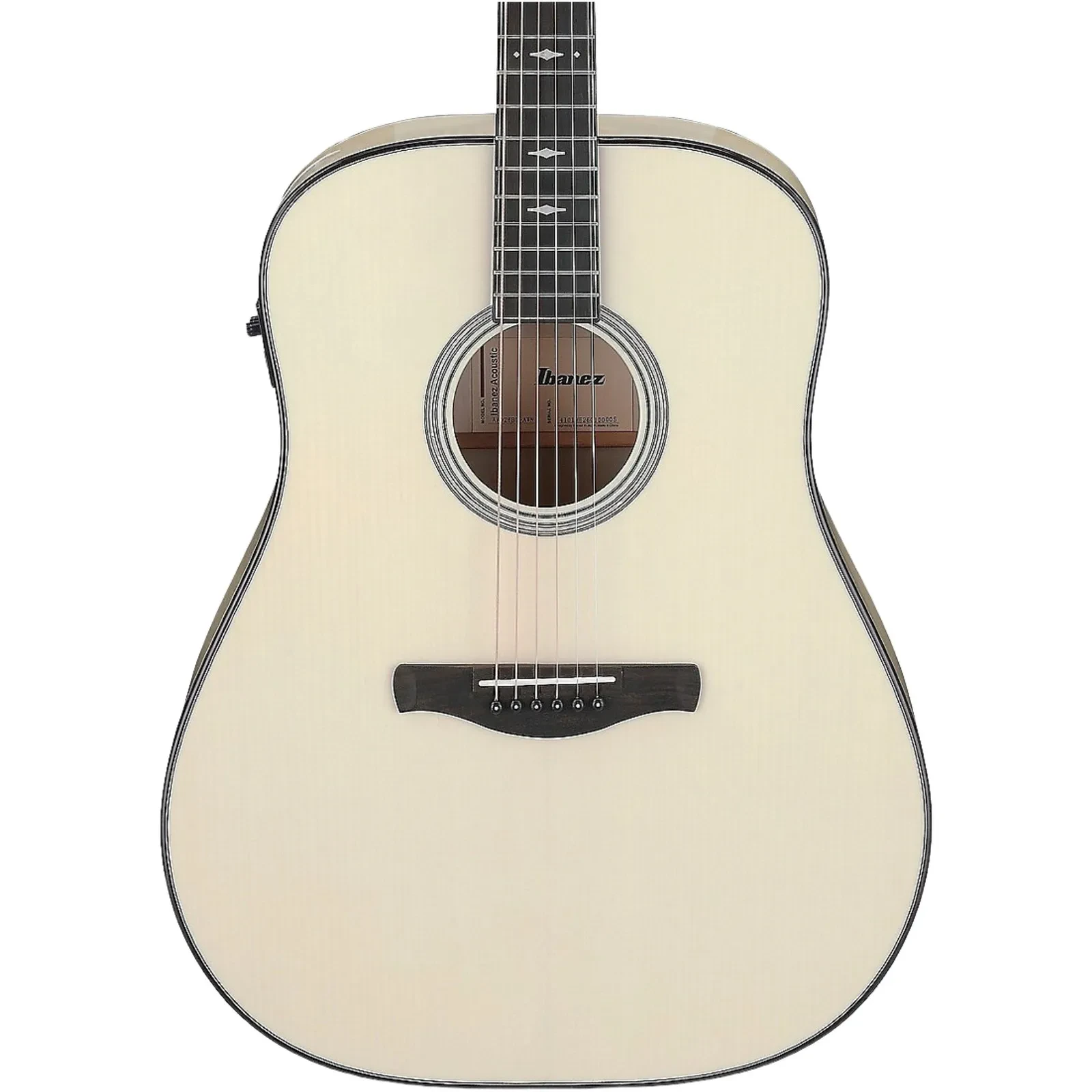 Ibanez AAD371E Advanced Dreadnought Acoustic-Electric Guitar, Antique White