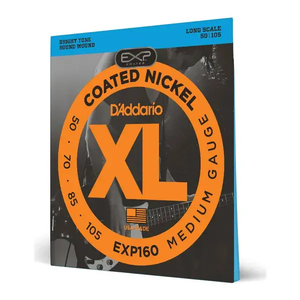 Струны для бас-гитары D'ADDARIO EXP160