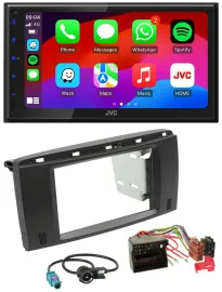 Автомагнитола JVC 2DIN, Bluetooth, USB, MP3, DAB, для Mercedes R-Class 2006–2012