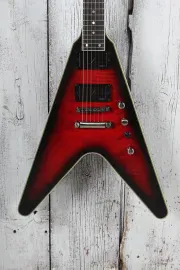 Epiphone Dave Mustaine Flying V Prophecy Electric Guitar Dark Red Burst with
