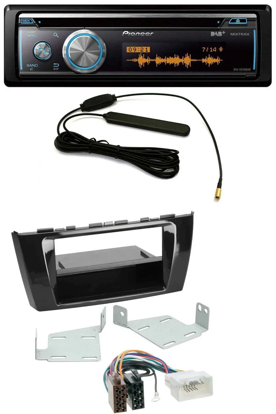 Автомагнитола Pioneer CD, USB, Bluetooth, DAB, MP3 для Mitsubishi Space Star A00 (с 2013)