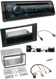 Kenwood Bluetooth USB CD Lenkrad DAB Autoradio für Ford Kuga 2008-2012 schwarz