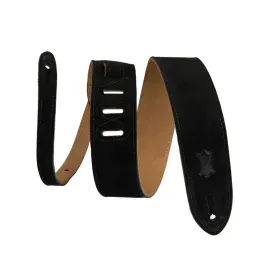 MS12-BLK Simply Suede Series Ремень для гитары, замша, черный, Levy's