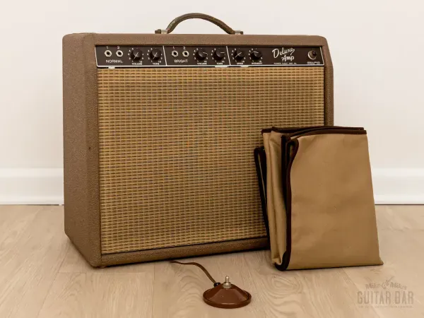 1962 Fender Deluxe 6G3 Brown Panel Pre-CBS Vintage Tube Amp 1x12 w/ Oxford 12K5