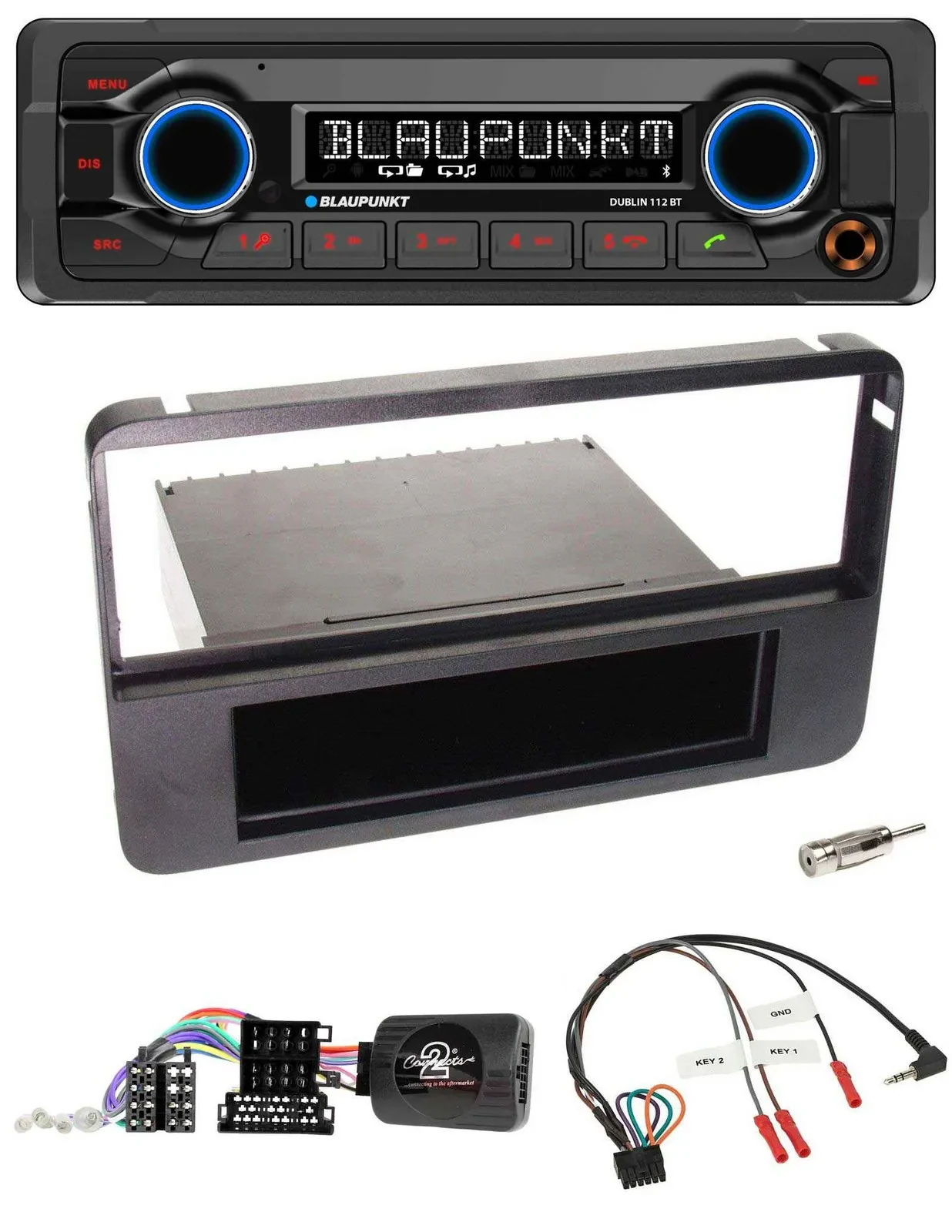 Blaupunkt MP3 Bluetooth USB Lenkrad Autoradio für Alfa 159 Brera Spider