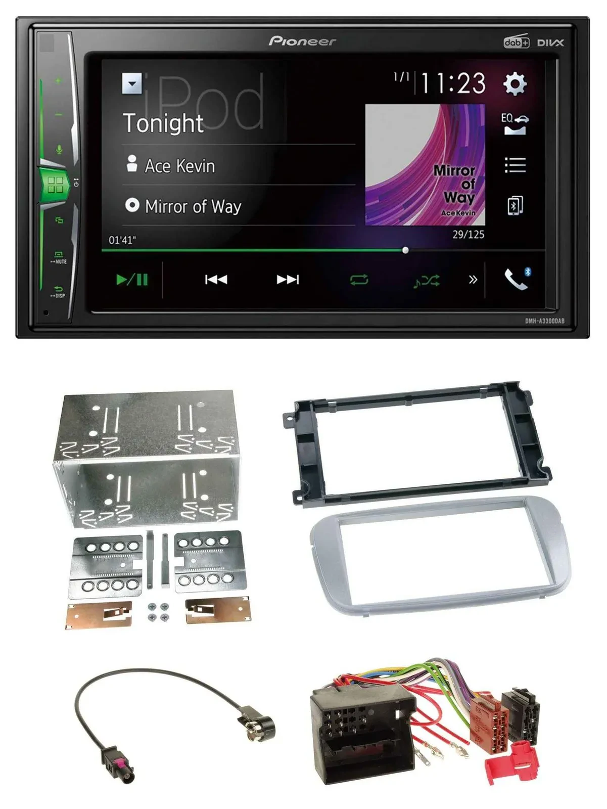 Pioneer 2DIN MP3 DAB USB Bluetooth Autoradio für Ford Mondeo 2007-2014 S-Max Pro