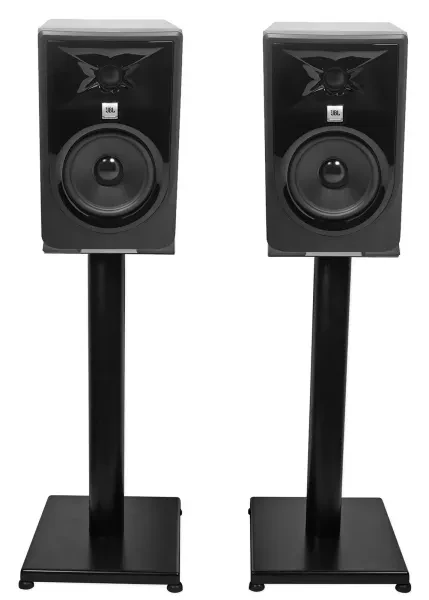 Активный студийный монитор JBL 305PMKII Black со стойкой (пара)