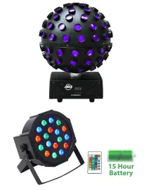 Комплект светового оборудования American DJ STARBURST+BATTERY PAR 50