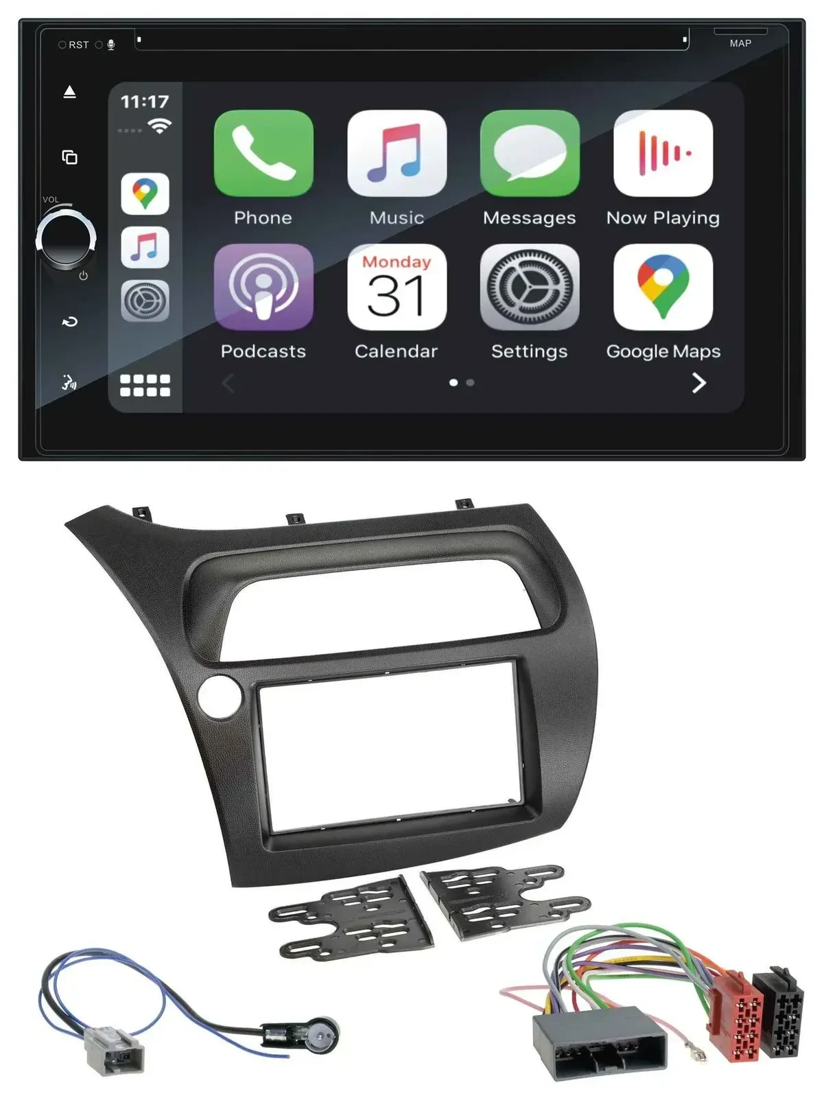 Blaupunkt 2DIN Bluetooth DAB USB DVD MP3 Autoradio für Honda Civic (2006-2012)