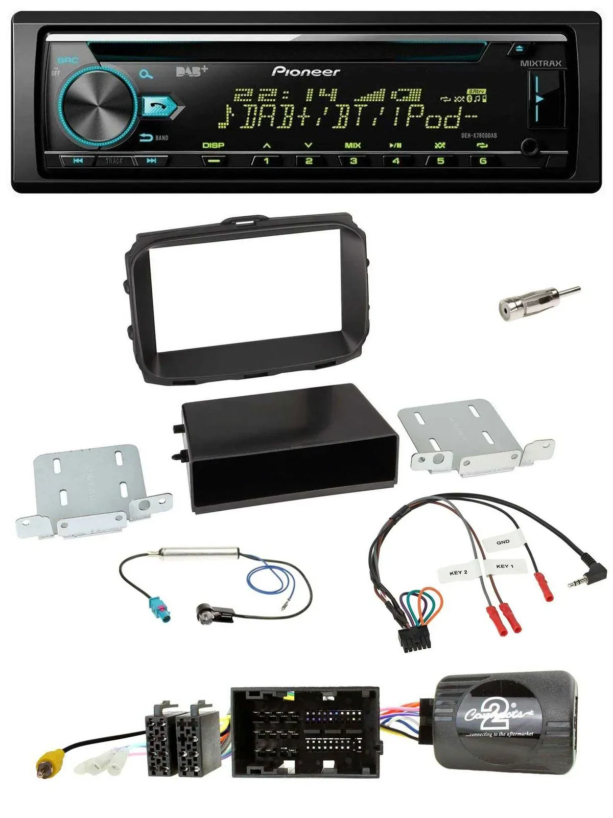 Pioneer DAB Lenkrad CD USB Bluetooth Autoradio für Alfa Giulietta 940 Facelift 2