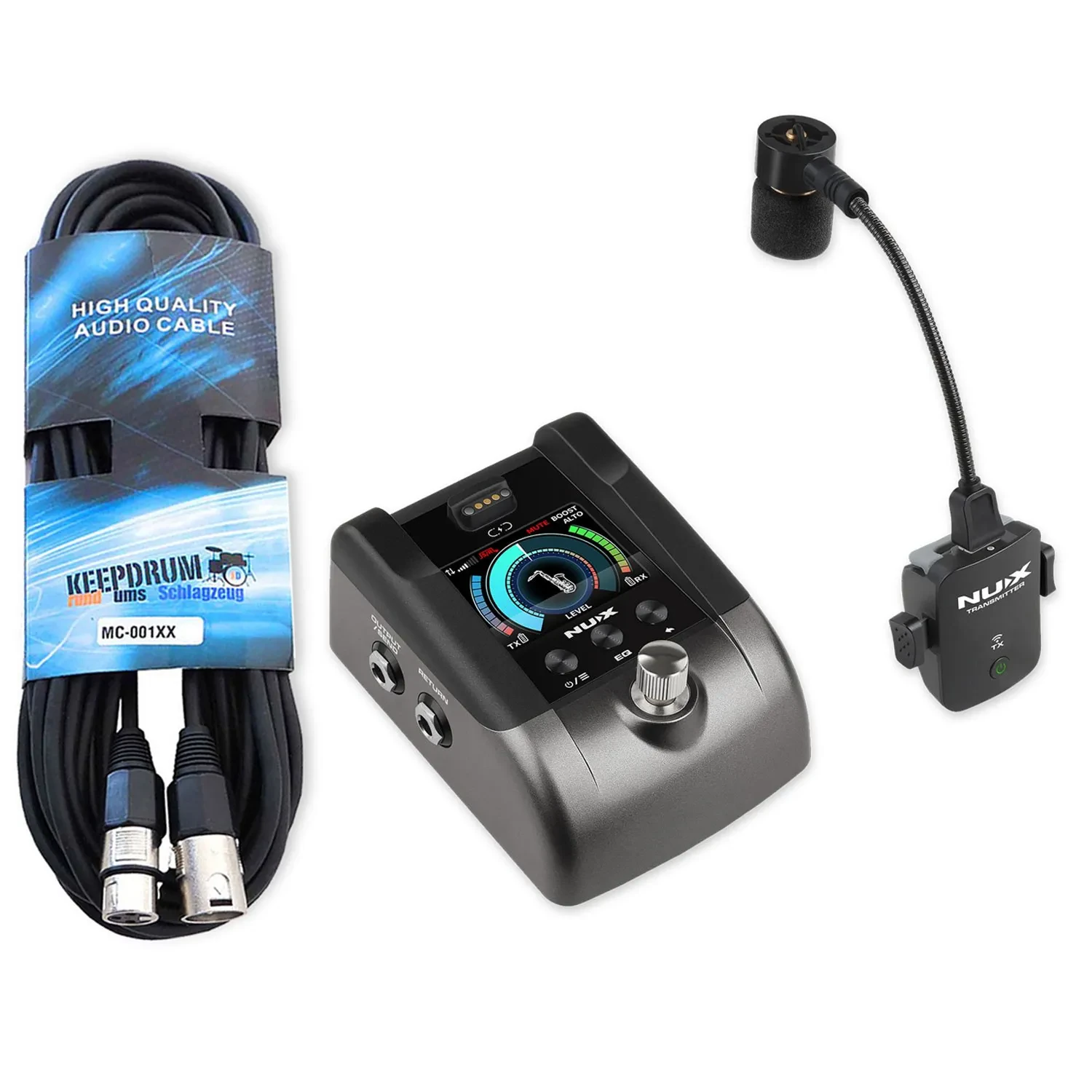 Инструментальная радиосистема для духовых NUX B6-Pro с кабелем keepdrum