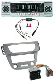 Dietz DAB USB MP3 Bluetooth Autoradio für Renault Megane 3 Quadlock 09-14 grau
