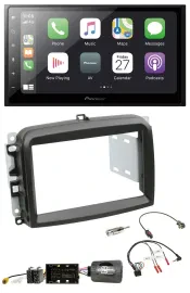 Pioneer Lenkrad Bluetooth DAB 2DIN USB Autoradio für Fiat 500 L ab 2012