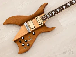 1992 Fernandes BG-180 Bich Neck Through Vintage Electric Guitar Koa, Japan
