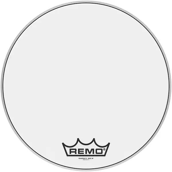 Пластик для барабана Remo Powermax 2 Ultra White Crimplock Bass 20 in.