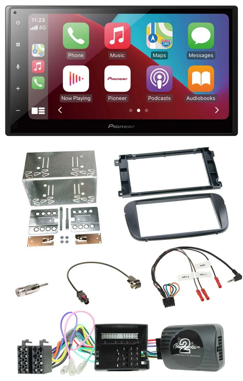 Автомагнитола Pioneer 2DIN DAB Bluetooth USB для Ford S-Max/Mondeo
