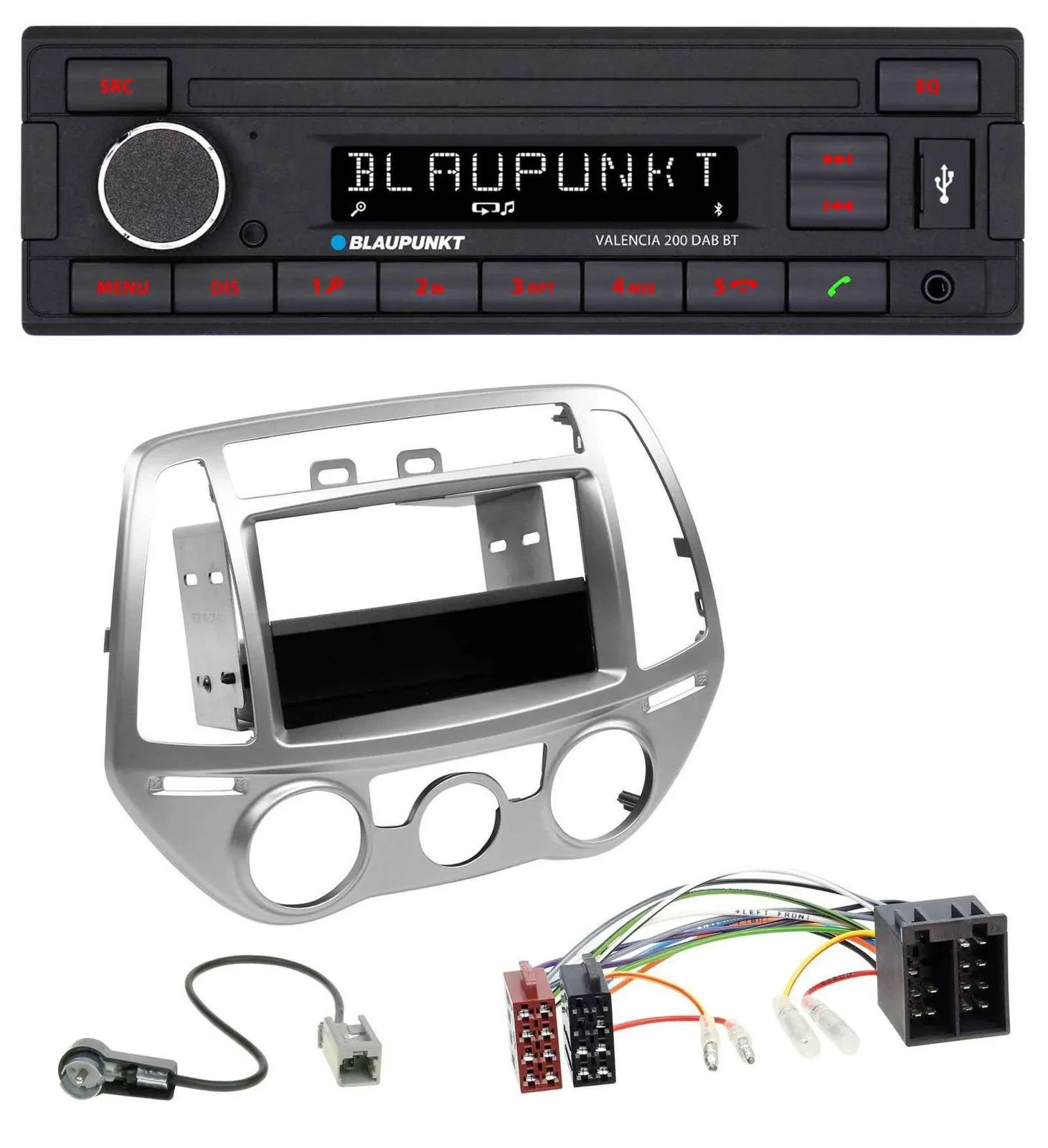 Blaupunkt DAB MP3 Bluetooth USB Autoradio für Hyundai i20 (12-14) man. Klima