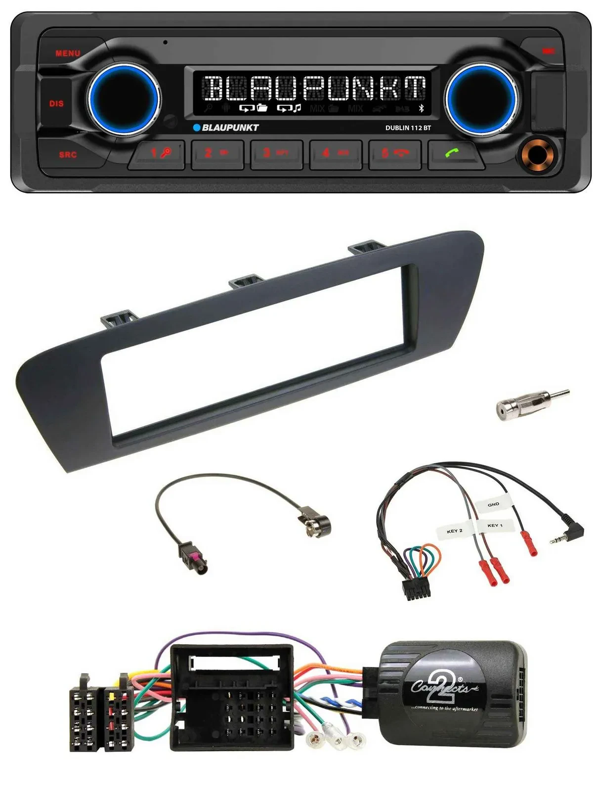 Blaupunkt MP3 Bluetooth USB Lenkrad Autoradio für Renault Grand Scenic ab 2009 S