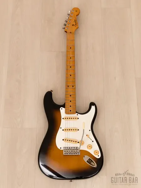 Электрогитара Fender 1957 Stratocaster JV ST57-115 SSS Sunburst w/gigbag Japan 1982