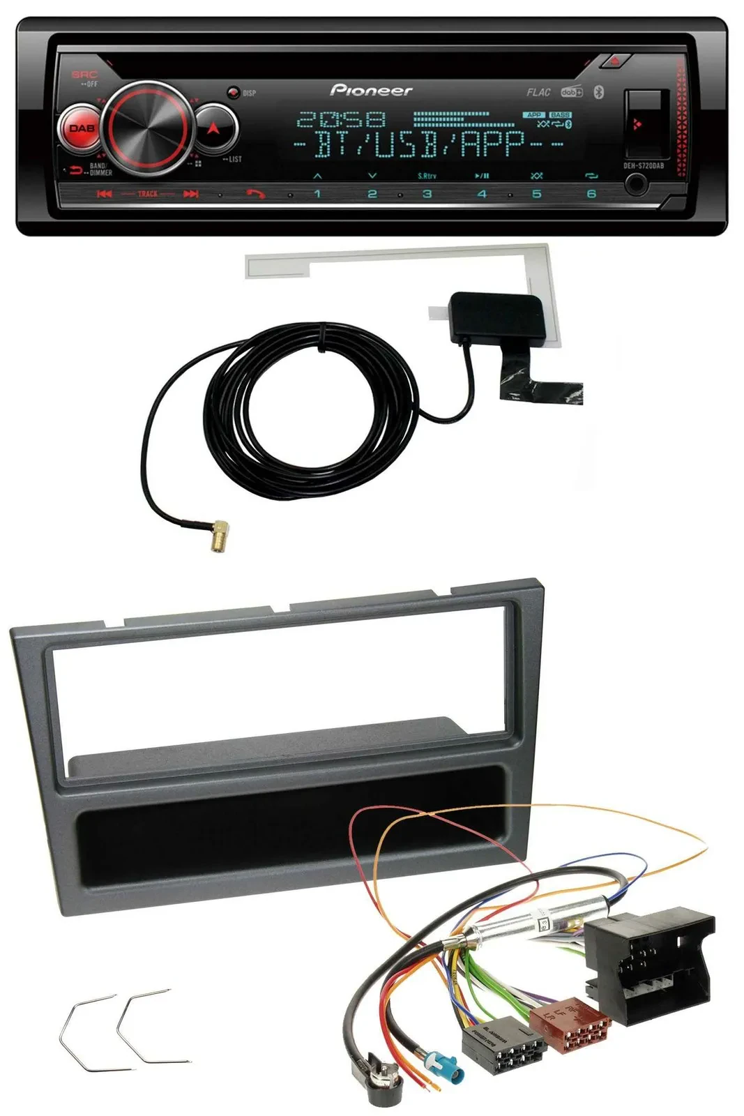 Pioneer DAB CD MP3 USB Bluetooth Autoradio für Opel Corsa C Meriva Vectra C Sign