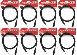 Коммутационный кабель Rockville RCXMB6-B Black 1.8 м (8 штук)