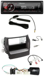 Автомагнитола Pioneer 1 DIN, DAB, MP3, USB, для Hyundai Santa Fe (с 2012), черная