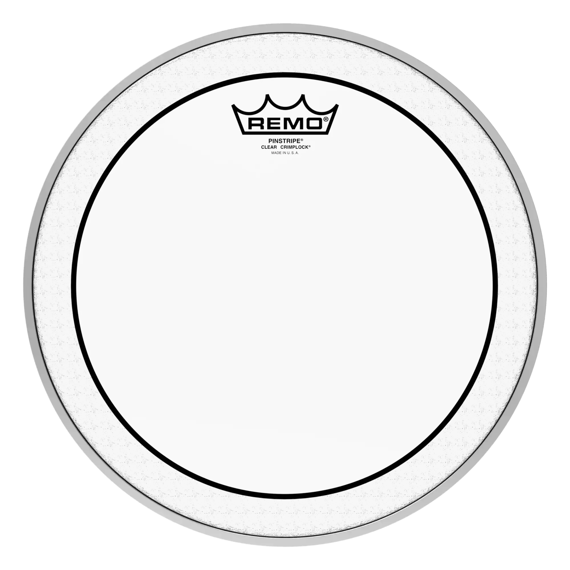 Пластик для барабана Remo 10" Pinstripe Clear Crimplock