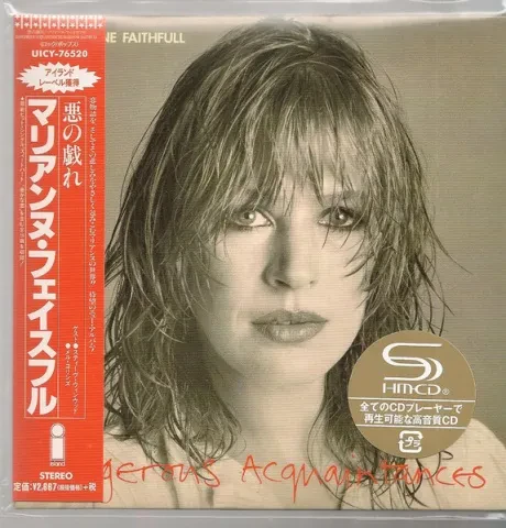 MARIANNE FAITHFULL - Dangerous Acquaintances (CD, Japan)