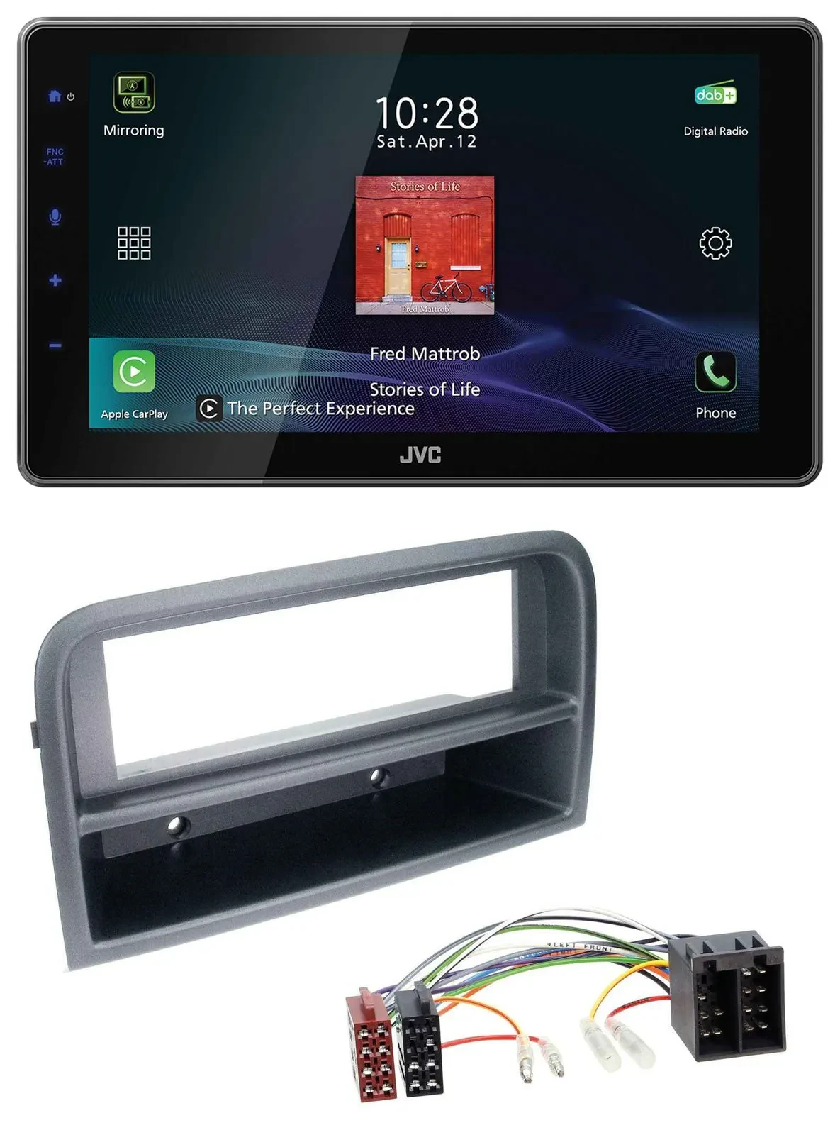 Автомагнитола для Fiat Croma (с 2005) JVC DAB MP3 Bluetooth USB