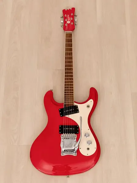 Электрогитара Mosrite of Classics Ventures Model P90 Strawberry Red w/gigbag Japan 2000s