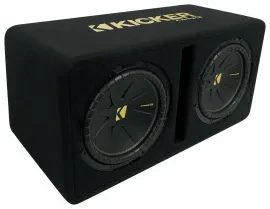 Kicker 50DCWC122 600W RMS Dual 12" 2-ohm Loaded Subwoofer Enclosure