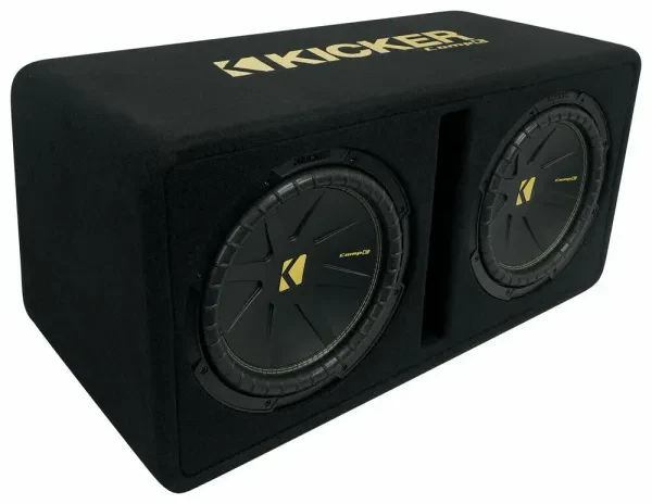 Kicker 50DCWC122 600W RMS Dual 12" 2-ohm Loaded Subwoofer Enclosure