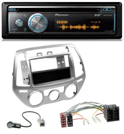 Pioneer MP3 DAB USB CD Bluetooth Autoradio für Hyundai i20 (12-14) man. Klima