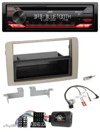 JVC CD DAB USB Bluetooth Lenkrad Autoradio für Lancia Musa 2004-2012