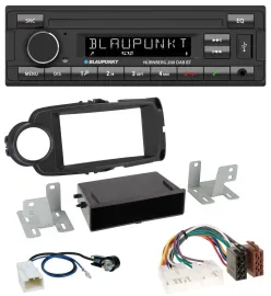 Автомагнитола для Toyota Yaris (2011–2014) Blaupunkt, USB, DAB, MP3, Bluetooth, чёрный