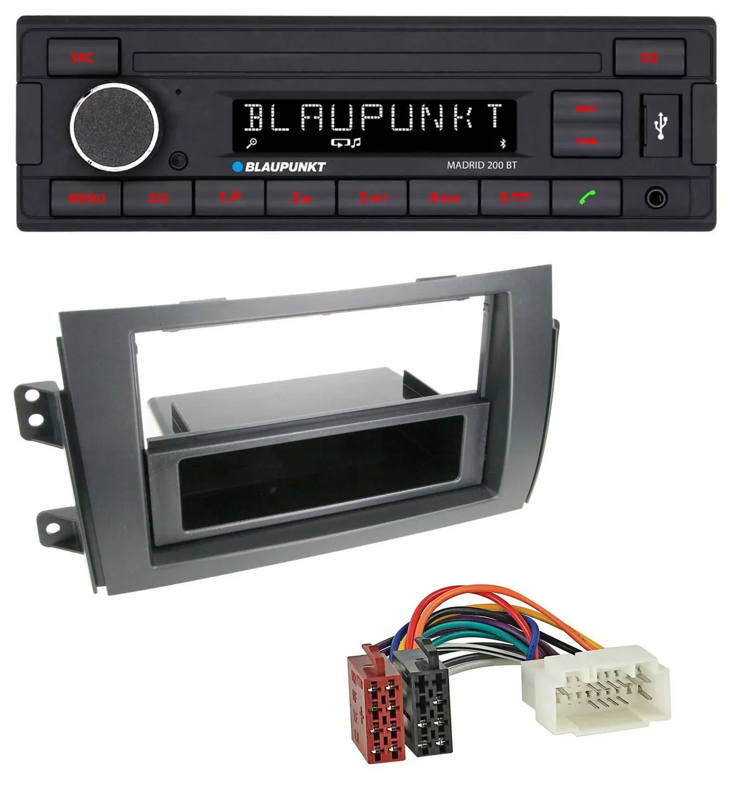 Автомагнитола для Fiat Sedici, Suzuki SX4 Blaupunkt USB, AUX, Bluetooth, MP3