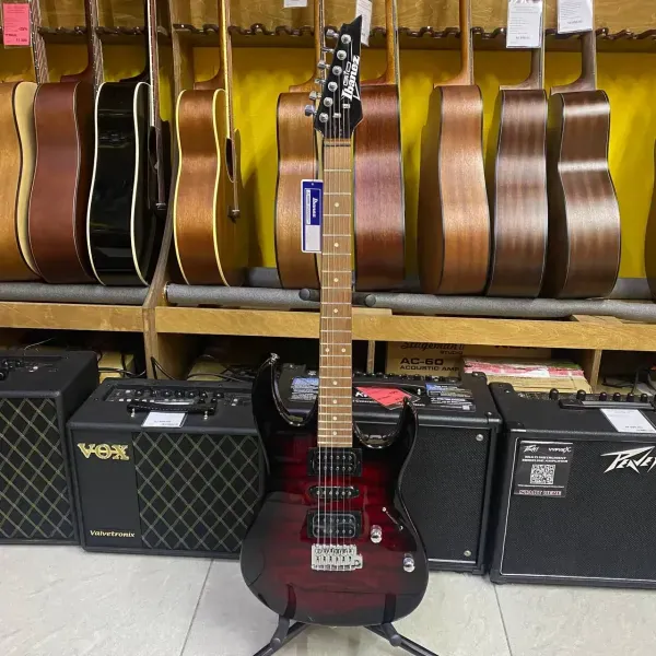Ibanez RG Gio GRX70QA Transparent Red Burst купить в SKIFMUSIC | 59856